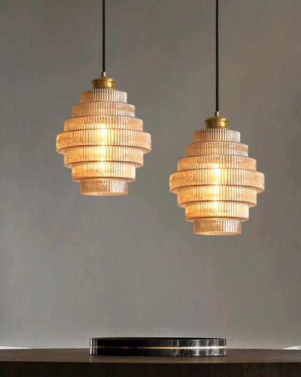 Pendant Ceiling Light - Echelara - Tiered Modern Design - Artistic Statement Lighting