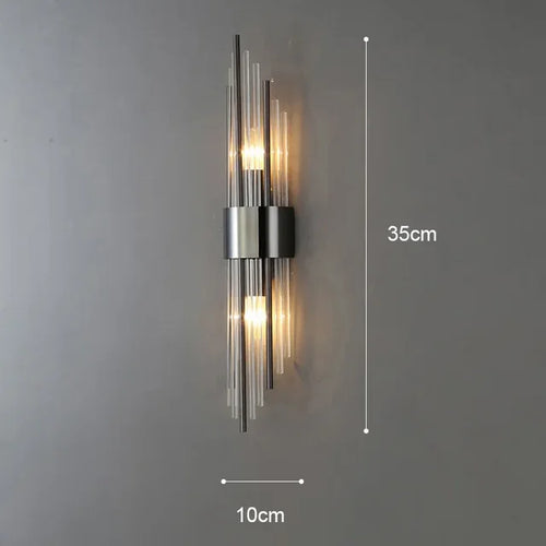 Luxury Wall Light - Gloriva - Crystal LED Sconce - Elegant Room Decor