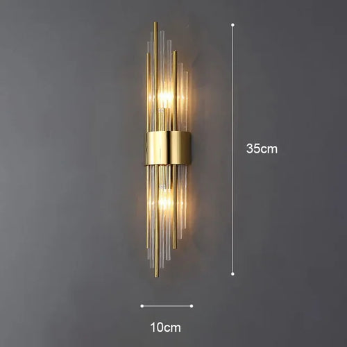 Luxury Wall Light - Gloriva - Crystal LED Sconce - Elegant Room Decor
