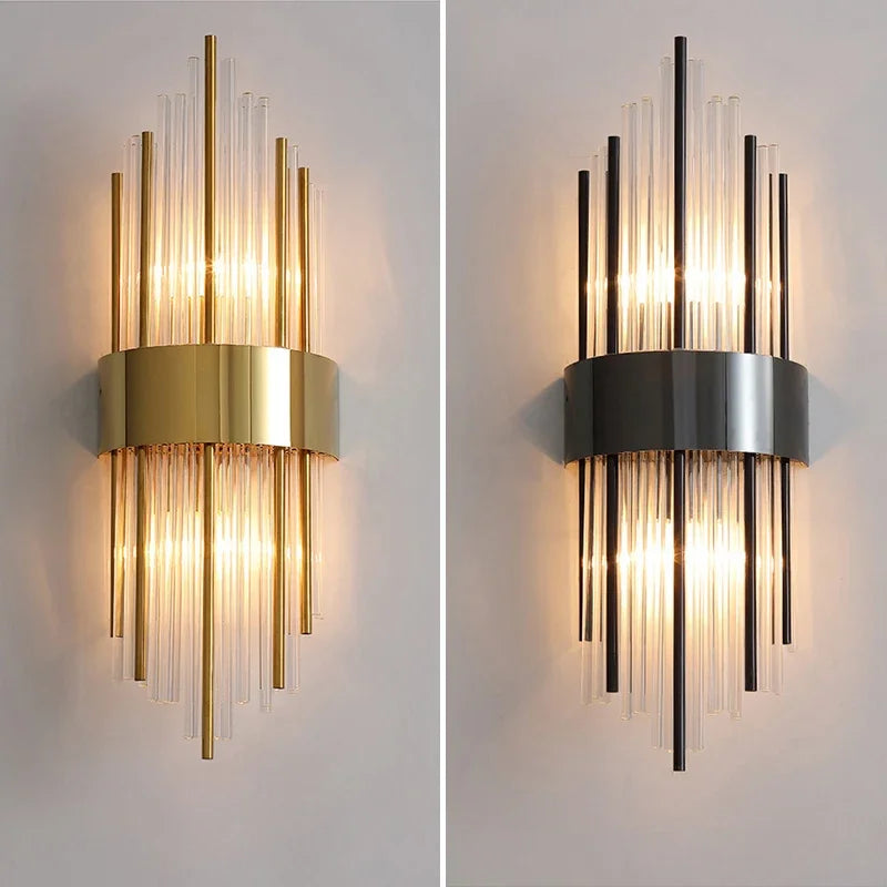 Luxury Wall Light - Gloriva - Crystal LED Sconce - Elegant Room Decor