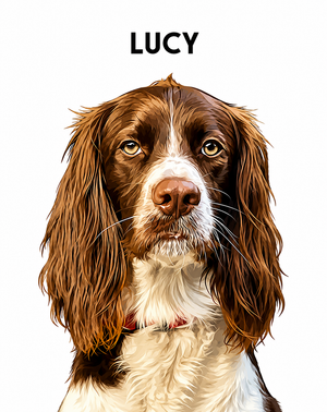 Custom Pet Portrait | Personalized Pet Wall Art