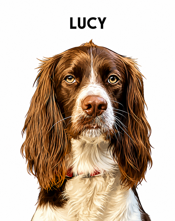 Custom Pet Portrait | Personalized Pet Wall Art