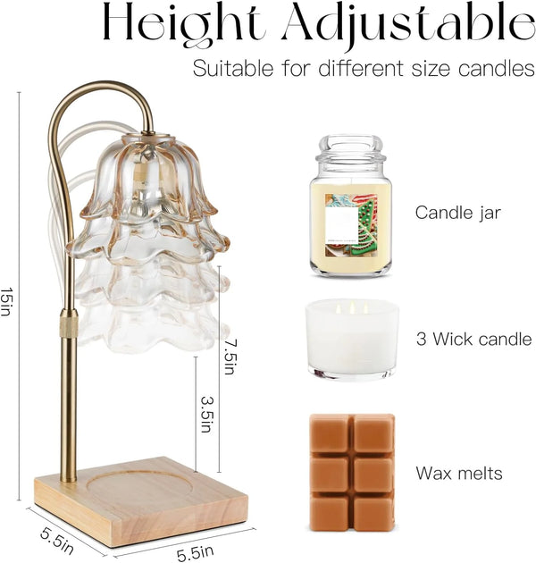 Luminara | Elegant Adjustable Candle Warmer Lamp with Timer 2