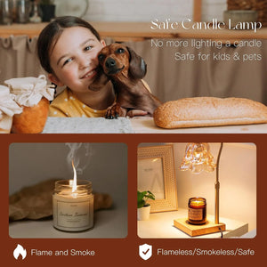 Luminara | Elegant Adjustable Candle Warmer Lamp with Timer 3