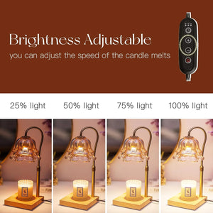 Luminara | Elegant Adjustable Candle Warmer Lamp with Timer 4
