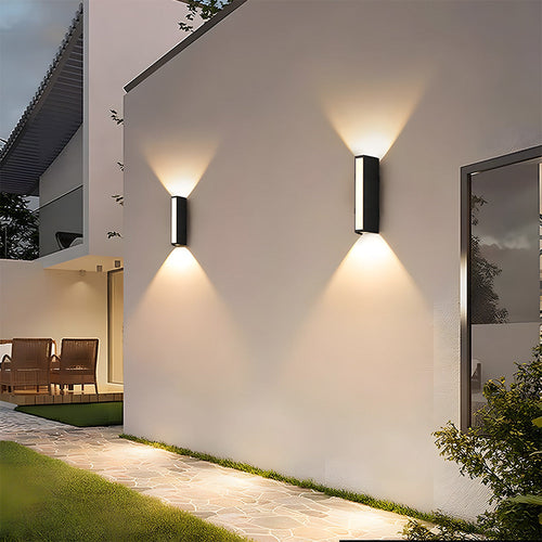 Luminara | Sleek Modern Outdoor Wall Light Fixture for Garden Illumination 0
