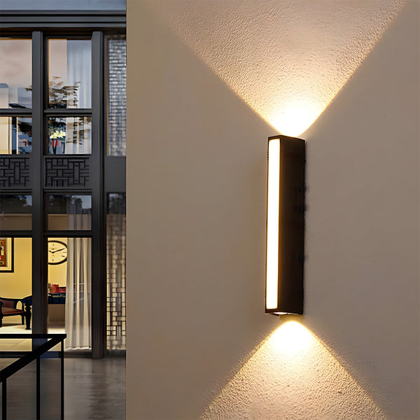 Luminara | Sleek Modern Outdoor Wall Light Fixture for Garden Illumination 10