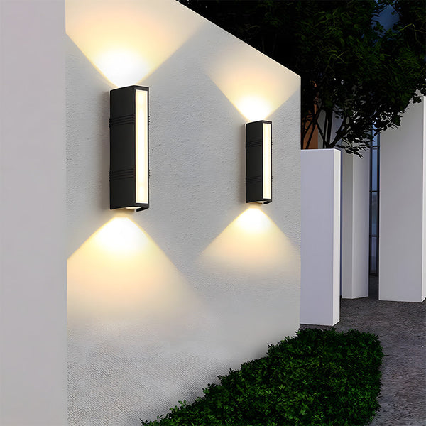 Luminara | Sleek Modern Outdoor Wall Light Fixture for Garden Illumination 4