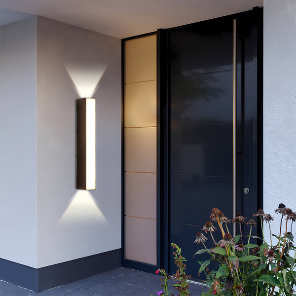 Luminara | Sleek Modern Outdoor Wall Light Fixture for Garden Illumination 5