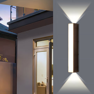 Luminara | Sleek Modern Outdoor Wall Light Fixture for Garden Illumination 8