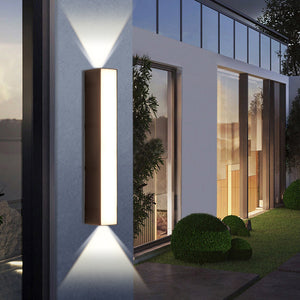 Luminara | Sleek Modern Outdoor Wall Light Fixture for Garden Illumination 9