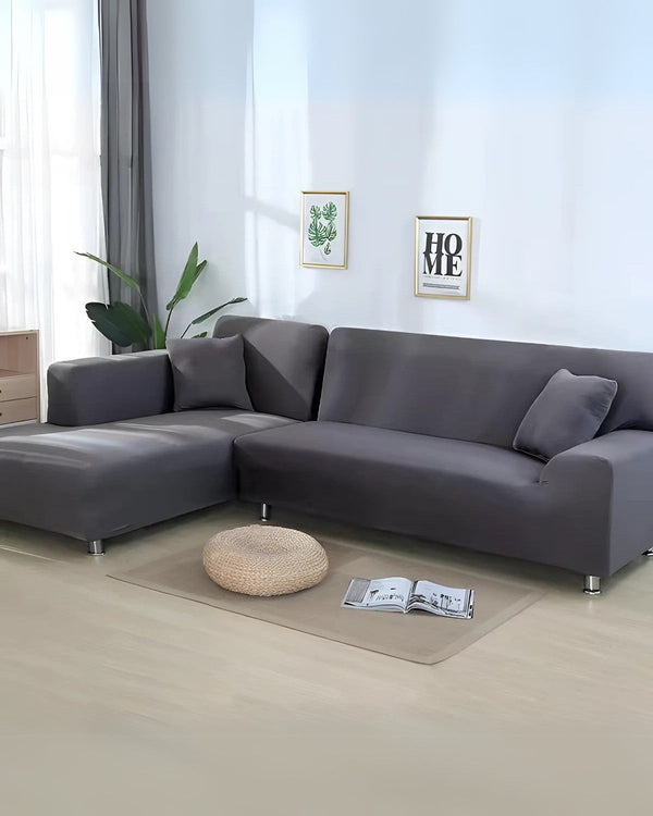 Sofa Cover Set - Moduvara - Stretch Fit Design - Corner Couch Protector