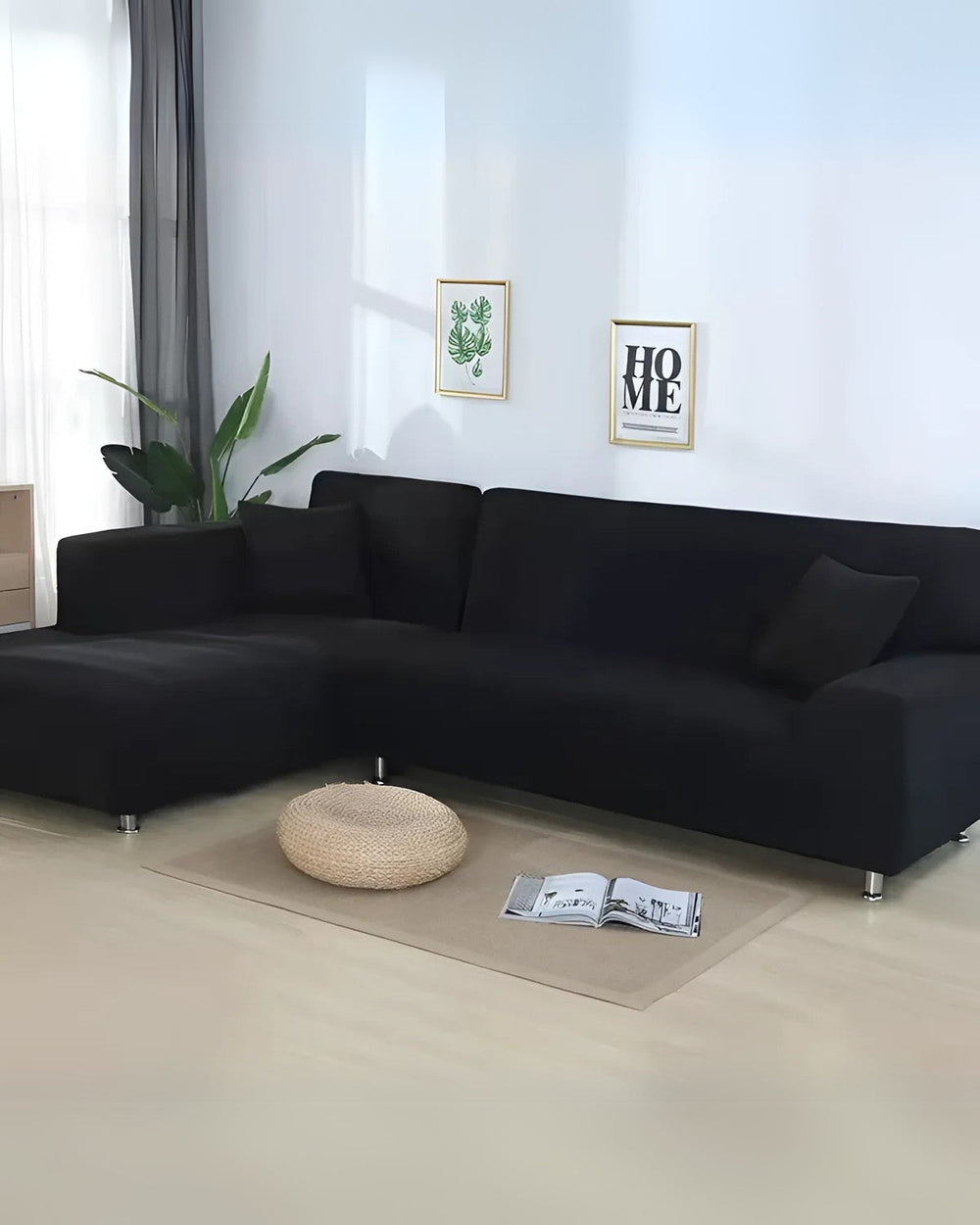 Sofa Cover Set - Moduvara - Stretch Fit Design - Corner Couch Protector