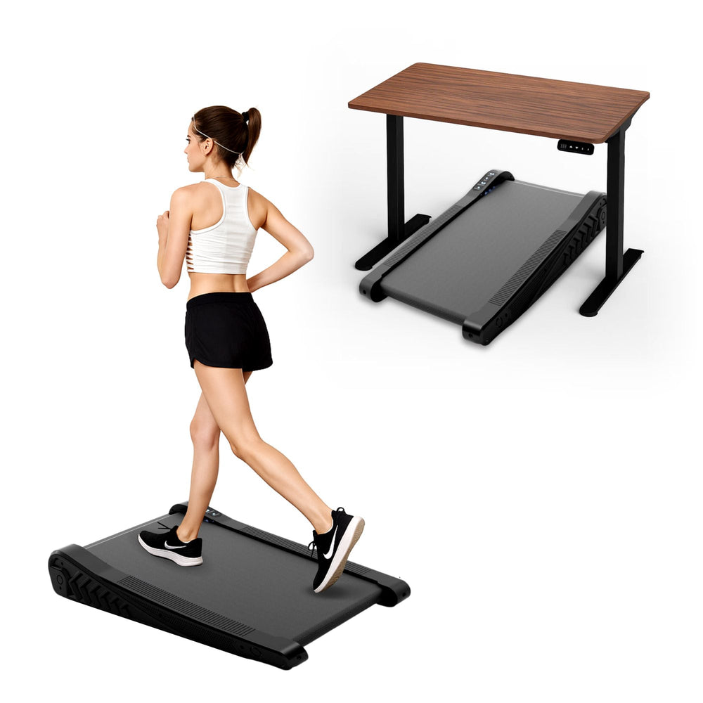 Mini Incline Walking Pad Treadmill with Fixed Incline ? Compact Design for Enhanced Calorie Burn 0