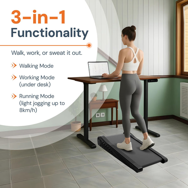 Mini Incline Walking Pad Treadmill with Fixed Incline ? Compact Design for Enhanced Calorie Burn 3