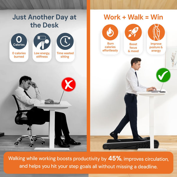 Mini Incline Walking Pad Treadmill with Fixed Incline ? Compact Design for Enhanced Calorie Burn 4