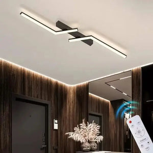 LED Ceiling Light - Luxera - Modern Linear Fixture - Dimmable Room Lighting
