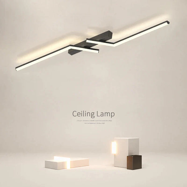 LED Ceiling Light - Luxera - Modern Linear Fixture - Dimmable Room Lighting