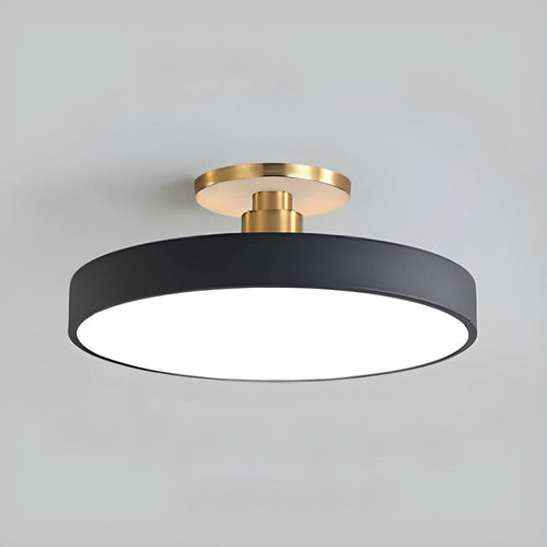 Modern Circular Flush Mount Ceiling Light | Energy-Efficient LED Fixture with Long Lifespan for Bright Spaces 0