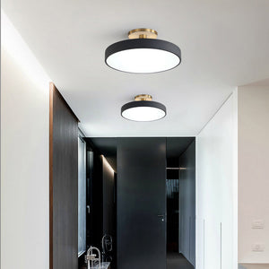 Modern Circular Flush Mount Ceiling Light | Energy-Efficient LED Fixture with Long Lifespan for Bright Spaces 1