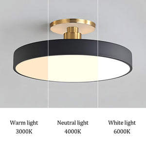 Modern Circular Flush Mount Ceiling Light | Energy-Efficient LED Fixture with Long Lifespan for Bright Spaces 3