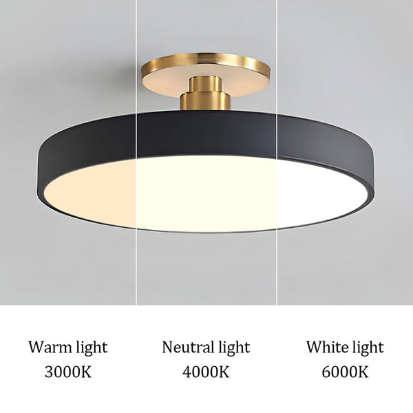 Modern Circular Flush Mount Ceiling Light | Energy-Efficient LED Fixture with Long Lifespan for Bright Spaces 3
