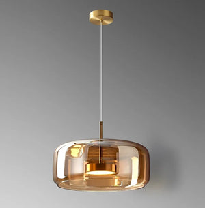 Glass Pendant Light - Orbolux - Modern Ceiling Fixture - Elegant Home Lighting