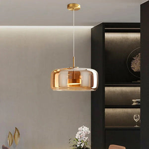 Glass Pendant Light - Orbolux - Modern Ceiling Fixture - Elegant Home Lighting