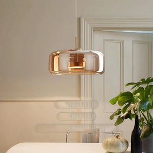 Glass Pendant Light - Orbolux - Modern Ceiling Fixture - Elegant Home Lighting