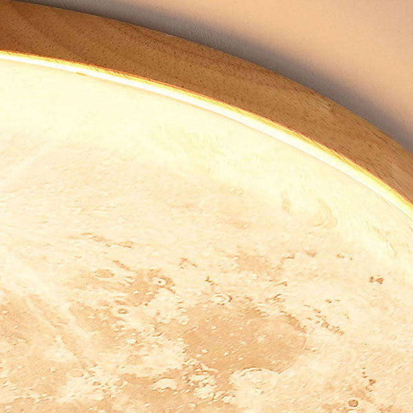 LED Ceiling Light – Lunara – Minimalist Wood Design – Warm Ambient Glow