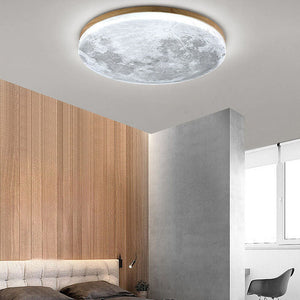 LED Ceiling Light – Lunara – Minimalist Wood Design – Warm Ambient Glow