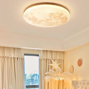 LED Ceiling Light – Lunara – Minimalist Wood Design – Warm Ambient Glow