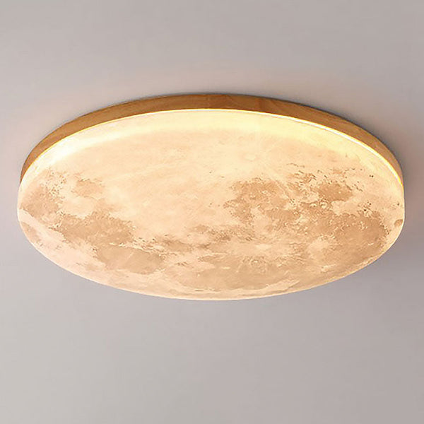 LED Ceiling Light – Lunara – Minimalist Wood Design – Warm Ambient Glow