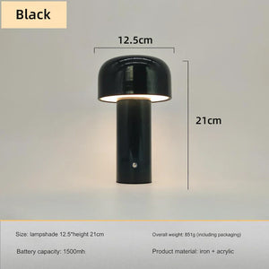 Mushroom Lamp - LumoMush - Rechargeable LED Light - Playful Home Decor