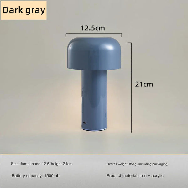 Mushroom Lamp - LumoMush - Rechargeable LED Light - Playful Home Decor