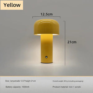 Mushroom Lamp - LumoMush - Rechargeable LED Light - Playful Home Decor
