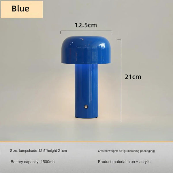 Mushroom Lamp - LumoMush - Rechargeable LED Light - Playful Home Decor