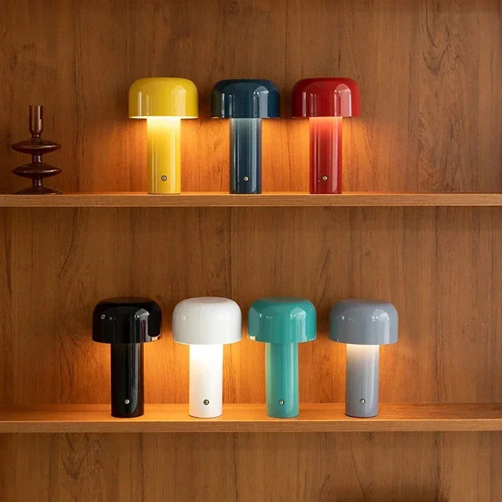 Mushroom Lamp - LumoMush - Rechargeable LED Light - Playful Home Decor