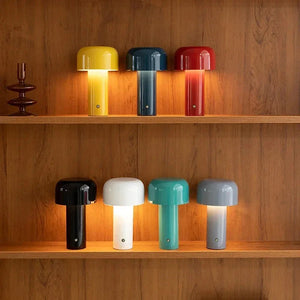 Mushroom Lamp - LumoMush - Rechargeable LED Light - Playful Home Decor