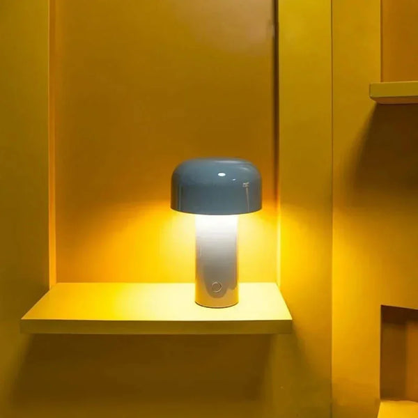 Mushroom Lamp - LumoMush - Rechargeable LED Light - Playful Home Decor