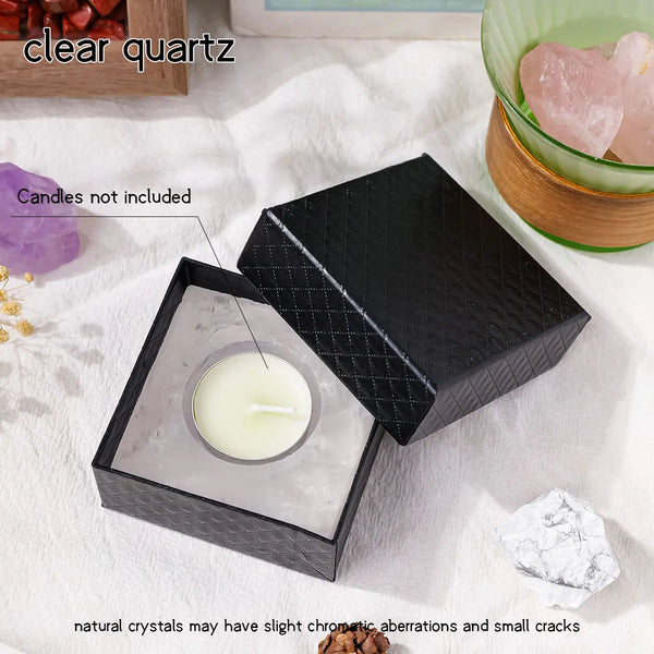 Natural Crystal | Rose Quartz Candlestick Holder with Unique Design ? Elegant Home Decoration for Calming Ambiance 15