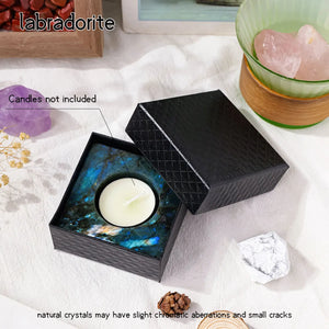Natural Crystal | Rose Quartz Candlestick Holder with Unique Design ? Elegant Home Decoration for Calming Ambiance 6