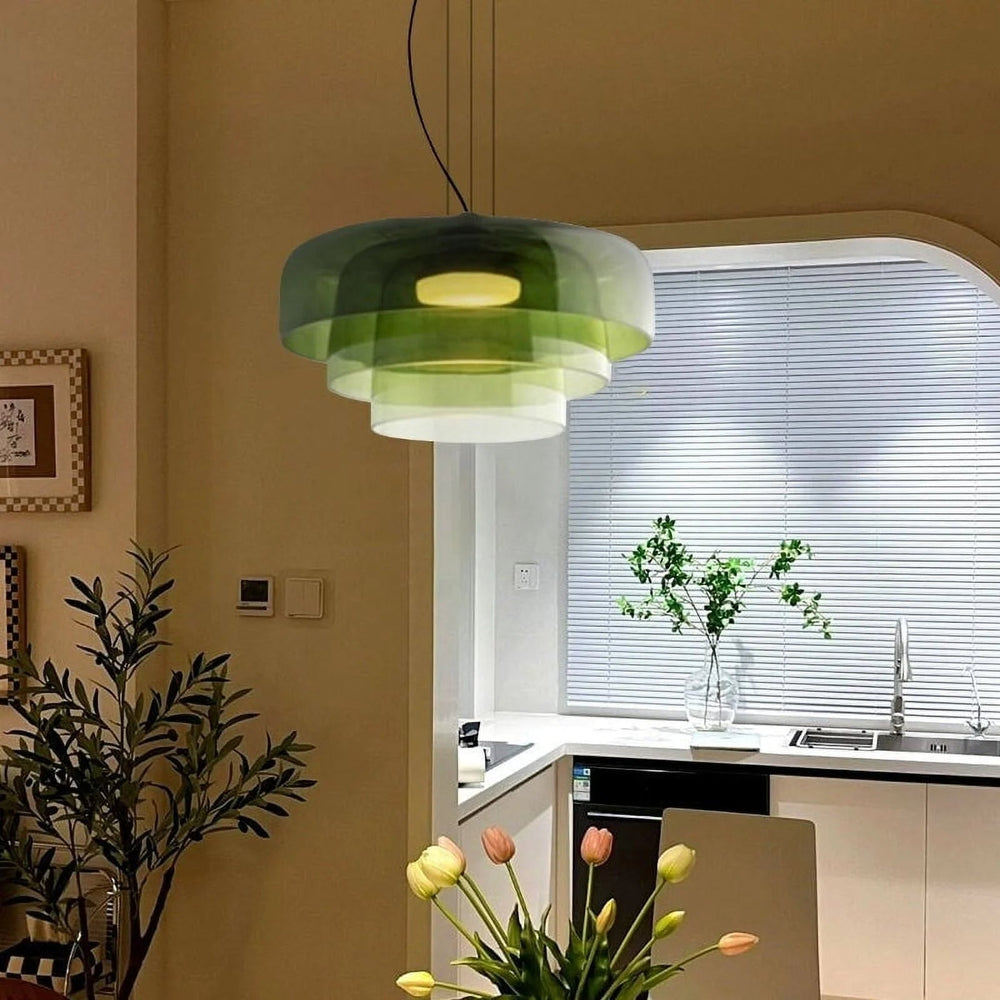 Glass Pendant Light – Nordira – Modern Ceiling Lamp – Adjustable Kitchen Lighting