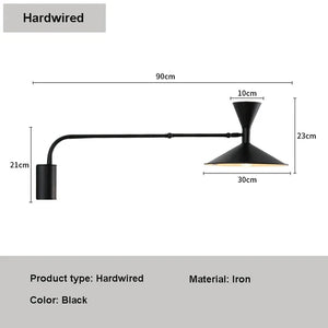 Wall Reading Light - Nordiva - Adjustable Swing Arm - Modern LED Lamp