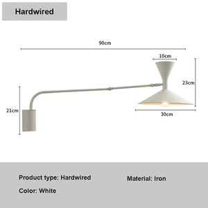 Wall Reading Light - Nordiva - Adjustable Swing Arm - Modern LED Lamp