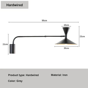Wall Reading Light - Nordiva - Adjustable Swing Arm - Modern LED Lamp