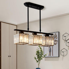 Nordic Collection | Modern Chandelier Light with Adjustable Height ? Elegant Glass Design for Dining Room and Living Space 0