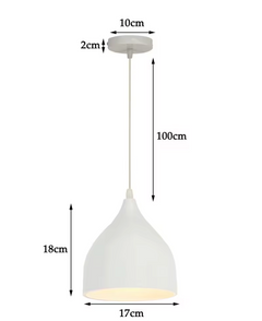 Nordic Aluminium Pendant Light | E27 Vintage Ceiling Lamp