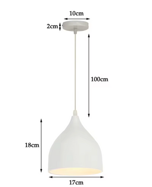 Nordic Aluminium Pendant Light | E27 Vintage Ceiling Lamp