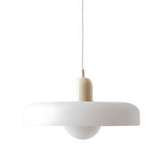 Pendant Ceiling Light — Opal Halo Shade Minimal Modern Design | Haloria